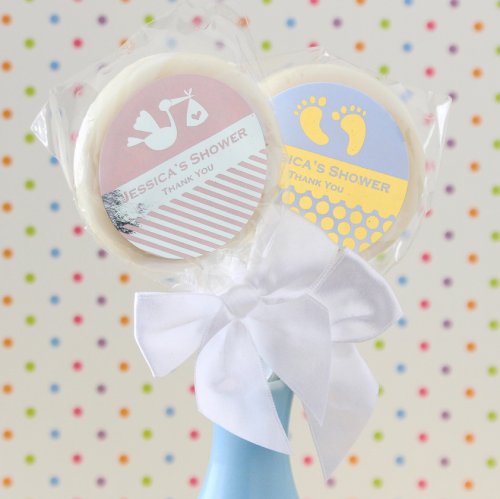 Personalized Metallic Foil Lollipop Favors