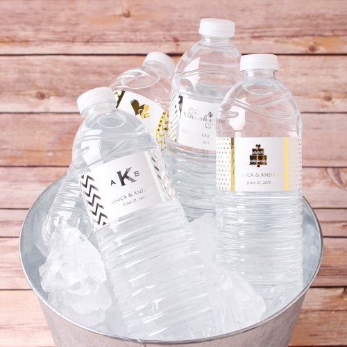 Personalized Metallic Foil Drink Labels