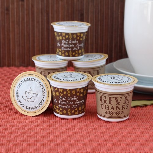 Personalized Holiday K-Cup Coffee Favors