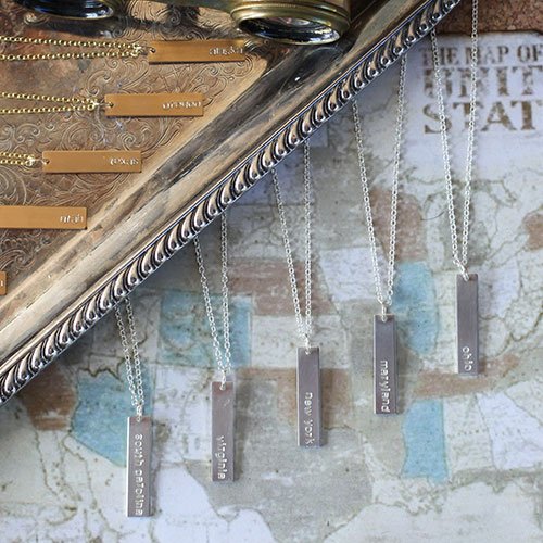 State Name Necklace