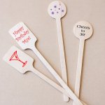 Personalized Birthday Stir Sticks