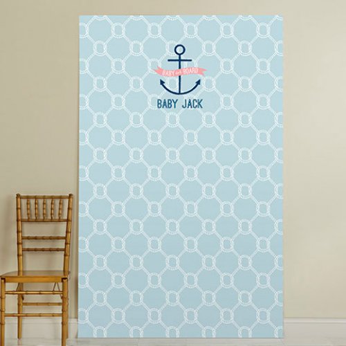 Personalized Baby Shower Photo Backdrop