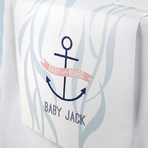 Personalized Baby Shower Table Runner