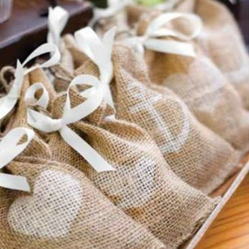 Themed Burlap Favor Bags