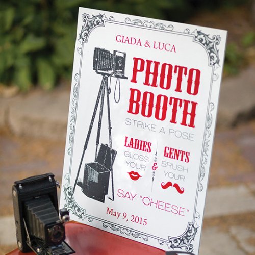 Personalized Vintage Photo Booth Sign