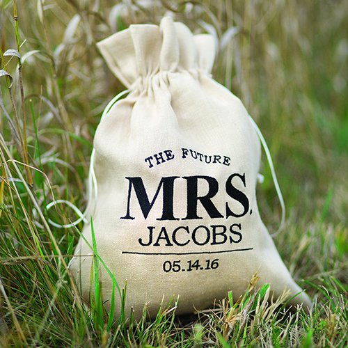 Personalized Future Mrs. Drawstring Bag