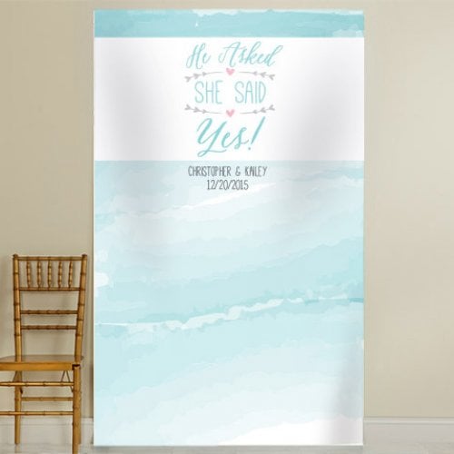Personalized Bridal Photo Backdrop