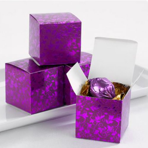 Foil Patterned Favor Boxes