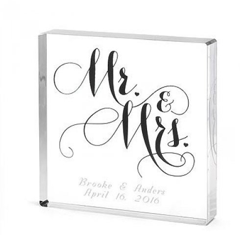 Personalized Mr. and Mrs. Cake Topper