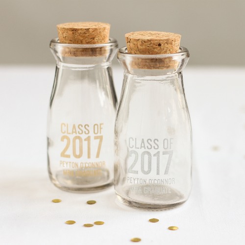 Personalized Printed Party Vintage Milk Jars