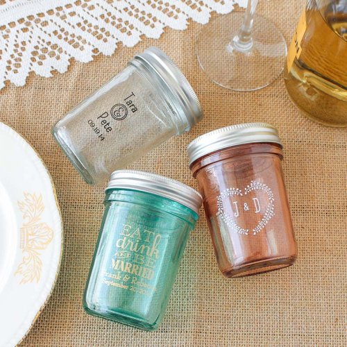 Personalized Printed Glass Mason Jar