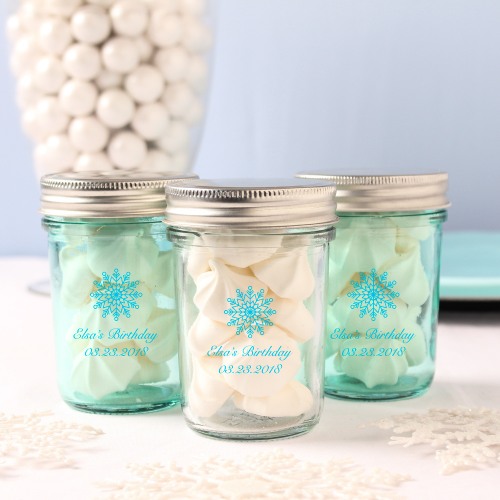 Personalized Birthday Printed Glass Mason Jar