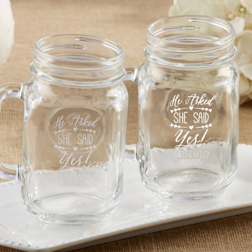 Personalized Printed Mason Jar Mug