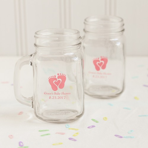 Personalized Baby Printed Mason Jar Mug