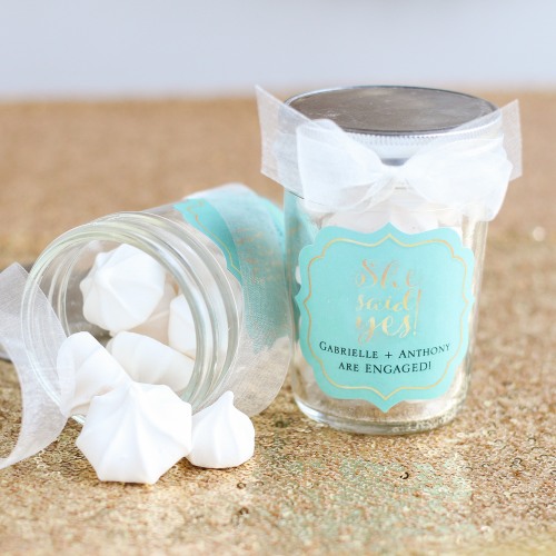 Personalized Wedding Themed Mason Jars