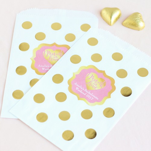 Personalized Wedding Themed Pattern Goodie Bags