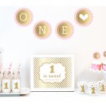 Gold & Glitter 1st Birthday Decor Kit