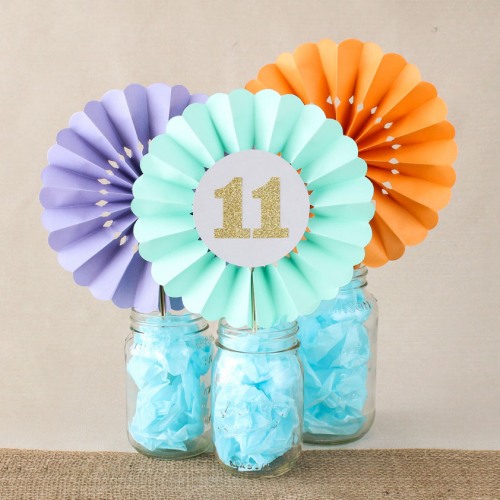 Pinwheel Paper Hand Fans