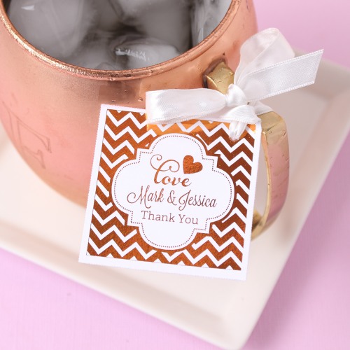Personalized Metallic Foil Favor Tags