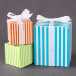 Striped Favor Boxes