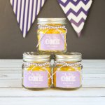 Personalized Milestone Birthday Flower Lid Mason Jar