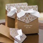 Personalized Vintage Tent Favor Boxes