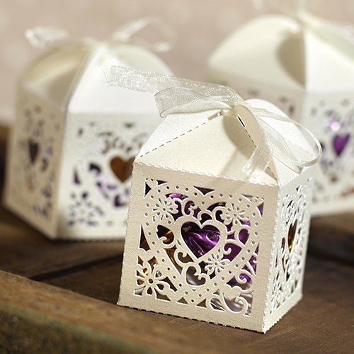 Die-Cut Heart Favor Boxes