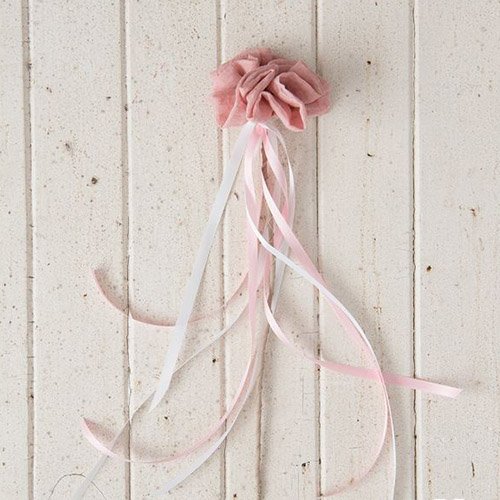 Single Stem Fabric Ruffle Flower