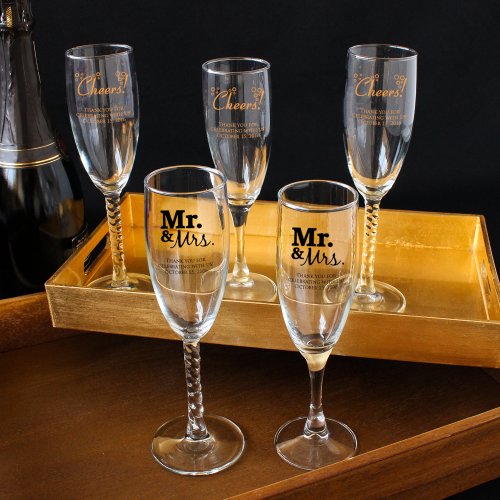 Personalized Champagne Flutes