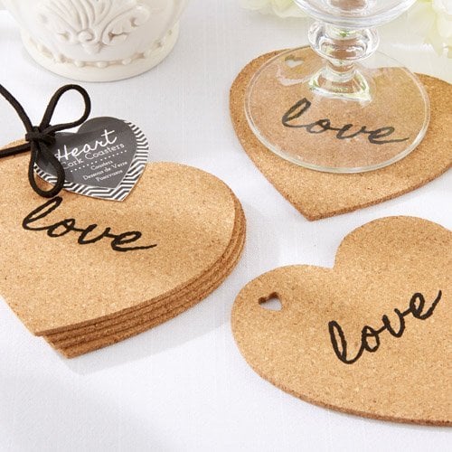 Heart Shaped Cork Coasters