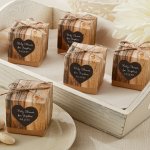 Personalized Rustic Heart Favor Boxes