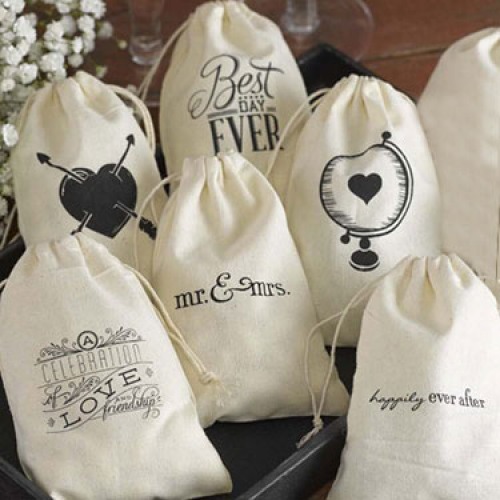 Themed Cotton Favor Bags