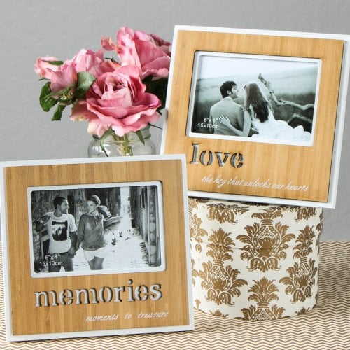 Engraved Bamboo Finished Frame