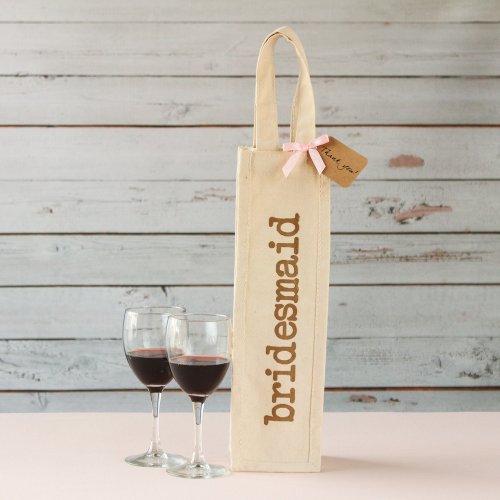 Bridal Cotton Wine Tote