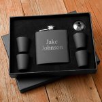 Personalized Flask and Shot Glass Set