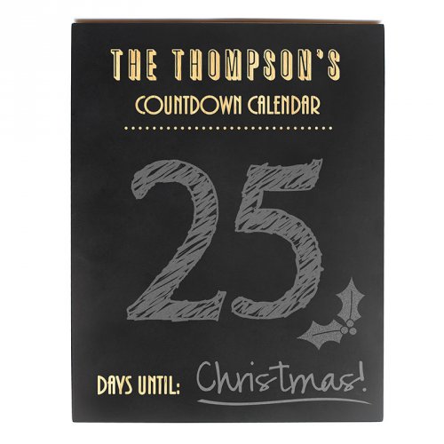 Personalized Chalkboard Countdown Sign