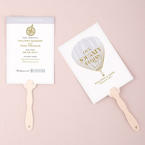 Personalized Vintage Travel Hand Fan