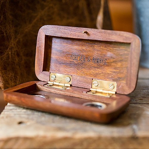 Personalized Wooden Ring Box