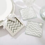 Mirrored Chevron Coasters