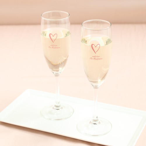 Personalized Champagne Flute Favors