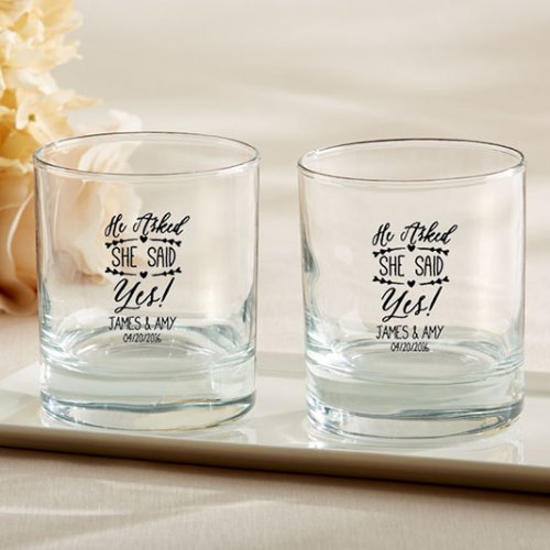 Personalized Rocks Glass