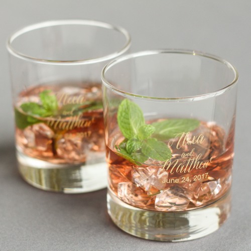 Personalized Rocks Glass