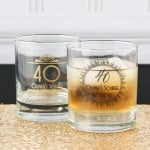 Personalized Birthday Rocks Glass