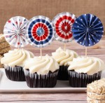 Stars & Stripes Pinwheel Toppers