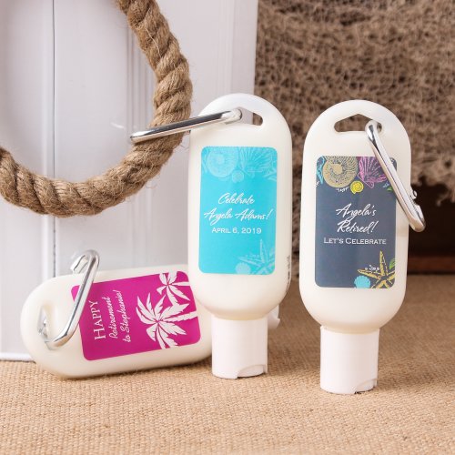 Personalized Party Sunscreen with Carabiner