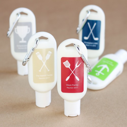 Personalized Party Sunscreen with Carabiner