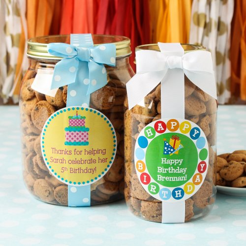 Personalized Birthday Cookie Gift Jars