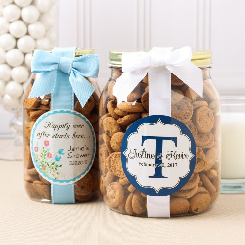 Personalized Bridal Cookie Gift Jars