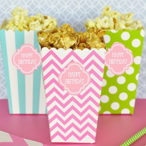 Personalized Popcorn 'n Treats Boxes