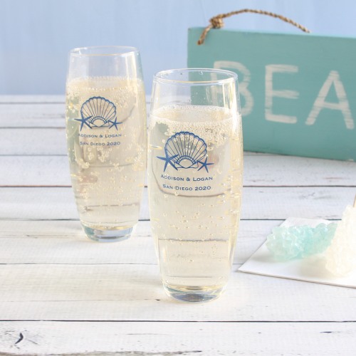 Personalized Stemless Champagne Flute